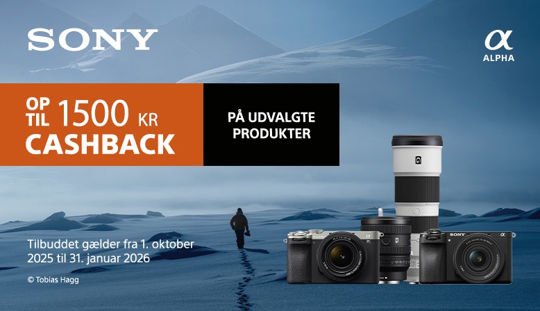 Sony tilbyder en cashback på udvalgte produkter.